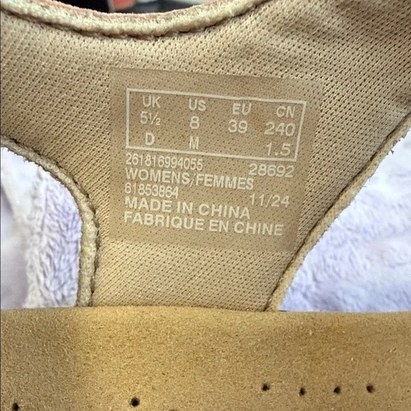 Clarks collection Women's Beige Strappy Sandals with Velcro - size 8 - Picture 10 of 10